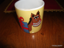 Happy Name Day! Do not look at the teeth of a gift horse! Cup, unused diameter: 8.5 cm, height: 9.5