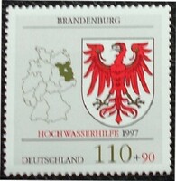 N1941 / Germany 1997 assistance to Brandenburg stamp postal clerk
