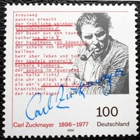 N1893 / Germany 1996 carl zuckmayer stamp postal clerk