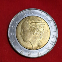 Olaszország 500 líra bimetál (1005)