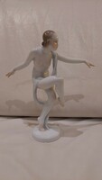 Herendi porcelán táncosnő szobor, figura, hibátlan, 22 cm