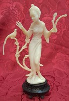 Retro bird geisha statue (l4625)