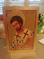 Old icon in the condition shown in the pictures 20 cm x 14 cm