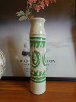Retro ceramic vase with abstract pattern 32 cm