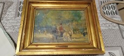 Oil painting with mark Pierre Auguste Renoir