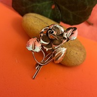 Silver-plated brooch 4 cm