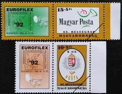 M4162-3sz / 1992 Bélyegnap - EUROFILEX bélyegsor postatiszta mintabélyeg ívszéli