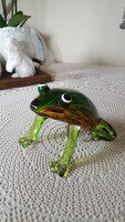 Beautiful glass frog statue, decoration