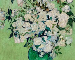 Rózsák (1890) Vincent Van Gogh festőművész alkotása, nyomat, reprodukció