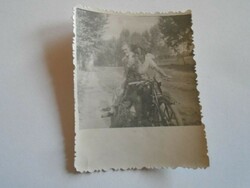 D202016 Régi fotó  1951 -  motorbicikli