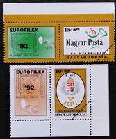 M4162-3s(z) / 1992 Bélyegnap - EUROFILEX bélyegsor postatiszta mintabélyeg ívszéli / ívsarki