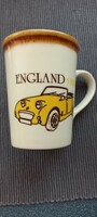 English vintage car porcelain mug England 1958