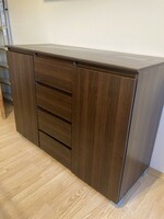 Chest of drawers office furniture wenge brown