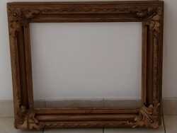 Antique gilded, decorative wooden frame: 74cm×63cm