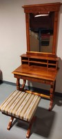 Biedermeier Dressing Table with Removable Top, Mirror, and Seat in Excellent Condition