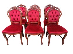 Barokk tűzött háttámlás székek