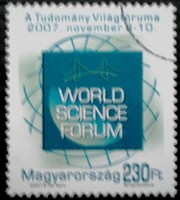 M4914 / 2007 A Tudomány Világfóruma bélyeg postatiszta mintabélyeg