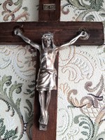 Wooden crucifix 30.5 cm x 15 cm from 1952