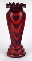 1Q917 Nagyméretű színezett fújt muránói üveg váza 29 cm