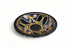 Vintage large glazed ceramic bowl