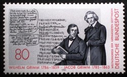 N1236 / Germany 1985 the Brothers Grimm stamp postal clerk