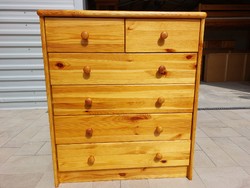 A 6-drawer pine chest of drawers for sale. Furniture is in good condition.