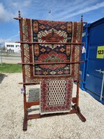 Large antique carpet holder / carpet hanger in stable, beautiful condition