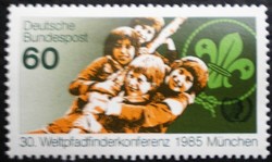 N1254 / Germany 1985 World Scout Conference stamp postal clerk