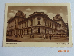 Old postcard Weinstock postmark: Szatmárnémeti, kir. Tribunal