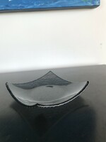Handmade glass bowl, marked (302)