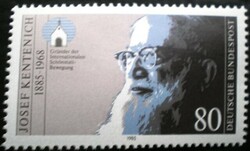 N1252 / Germany 1985 josef kentenich stamp postal clerk