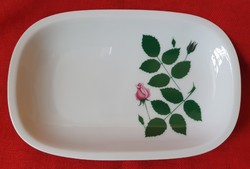 Arzberg German porcelain serving plate offering plate bowl with flower rose pattern