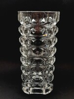 Large French glass vase 24.7 cm