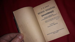 1921. F. W. Bain :Isteni hamvak minikönyv szanszkrit hindu elbeszélések képek szerint RÓZSAVÖLGYI