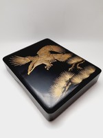 Japanese lacquer box, large, 24 x 19 x 4.5 cm
