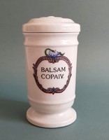 Old Zsolnay porcelain apothecary jar 13.5cm
