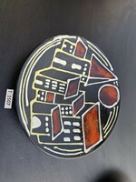T1507 reguly applied art ceramic wall plate 27.5 cm