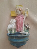 Holy water container antique piece of porcelain