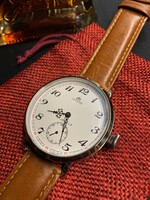 New Swiss Helvetia pocket watch built-in wristwatch with glass back