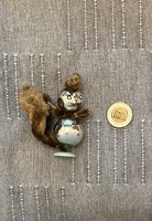 Régi, retro ,üveg  Karácsonyfadísz mókus