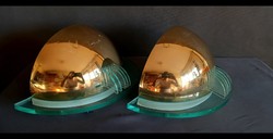 Űrkorszaki posztmodern Half Moon fali láma pár 1980 ALKUDHATÓ  design