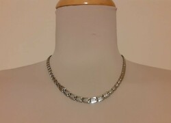 Nagyon szép. ródiumozott ezüst nyaklék (925)