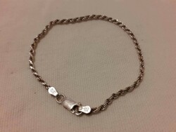 Twisted silver bracelet (925)