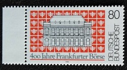 N1257sz / Németország 1985 A frankfurti tőzsde bélyeg postatiszta ívszéli