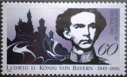 N1281 / Germany 1986 ii. King Ludwig of Bavaria stamp postal clerk