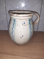 Glazed earthenware bowl, mug, saucer