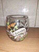 Old painted glass cup (German?)