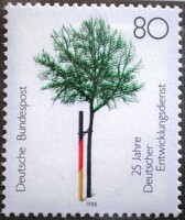 N1373 / Germany 1988 25th Anniversary of growth stamp postman