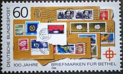 N1395 / Germany 1988 the Bethel institution stamp postal clerk
