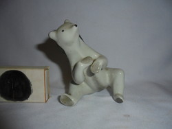 Old drasche quarries porcelain polar bear figure, nipp